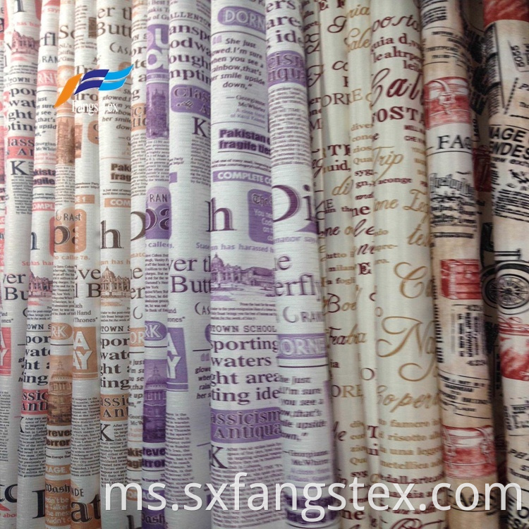 Polyester Sheer Printed Childre's Window Curtain Fabric 2